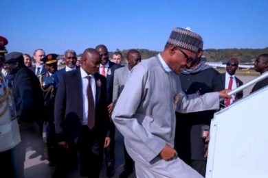 Buhari leaves Abuja for African peace confab in Mauritania