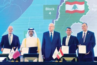 Qatar replaces Russian company in Lebanon’s gas exploration