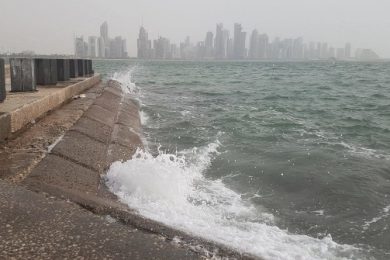 Strong winds continue in Qatar; Meteorology Department issues marine warning